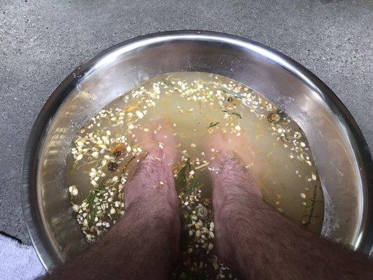 Lemons foot soak...?