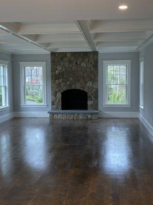 Stunning New Fire Place! Wellesley,MA. #Bostonblendrounds #stoneyard.com