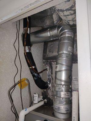 New vent pipe.