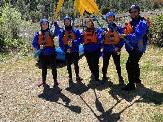 Trinity river rafting trip.