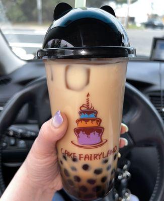 Large Brown Sugar Boba Milk Tea