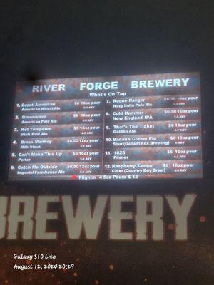 Fresh Brewed Beer made by your awesome local veterans. #3 is my personal favorite.