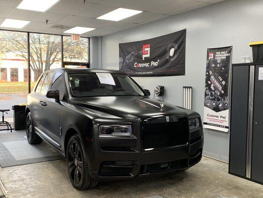 Rolls Royce Cullinan in for Ceramic Pro ceramic coating