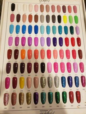 Nail polish colors