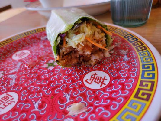 Inside view of rice wraps!