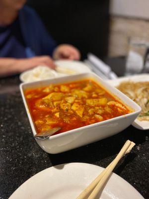 F4. Sliced Fish in Tofu Pot with Cayenne Sauce