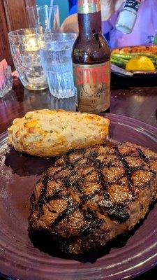 16oz marinated ribeye with twice baked potato.