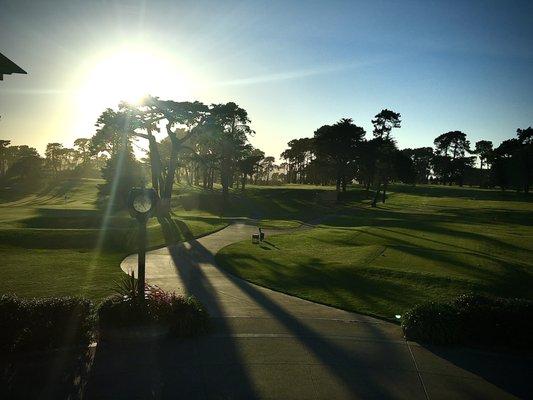 View from the restaurant upstairs. Never gets old.