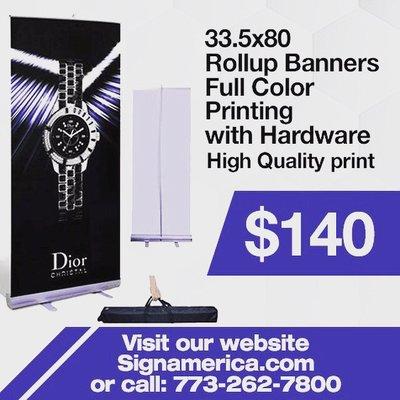 Rollup banner promotion