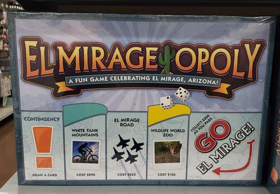 EL Mirage AZ has its own Monopoly! I vote for a YELPOPOLY!