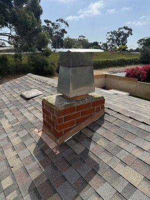 Chimney extension cap.