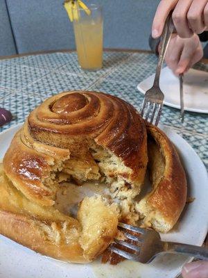 Giant cinnamon roll!