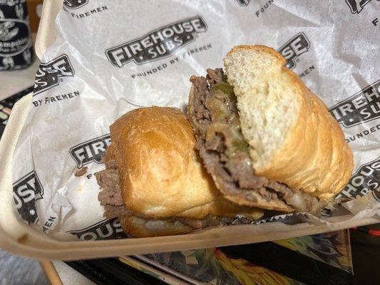 Firehouse steak and cheese - medium