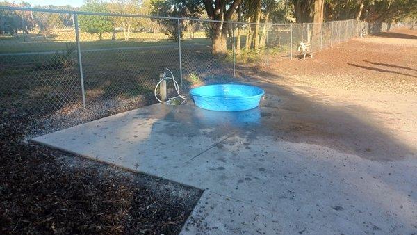 One of the pools with water