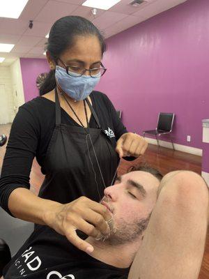 Brow threading by Parul at LayLa's