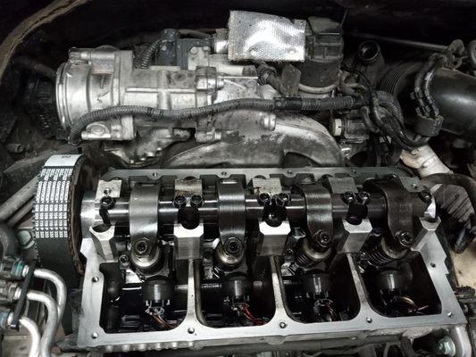 VW diesel camshaft and timing belt replacement.