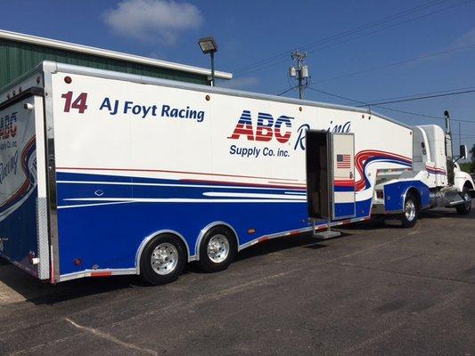 ABC Supply Racing Team needed new trailer tires.