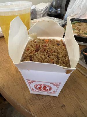 Small pork fried rice