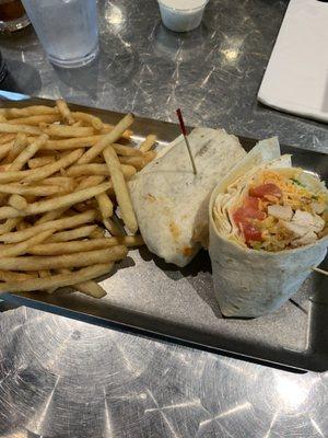 Buffalo chicken wrap