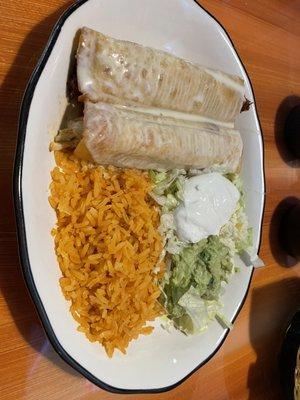 Chicken flautas (lunch special)