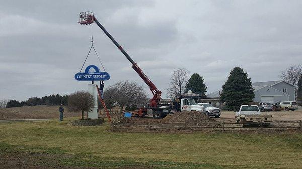 Our sign just got a face lift.