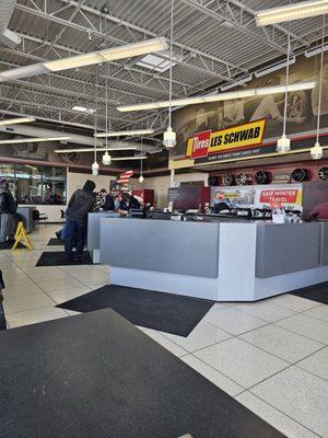 Inside the service center