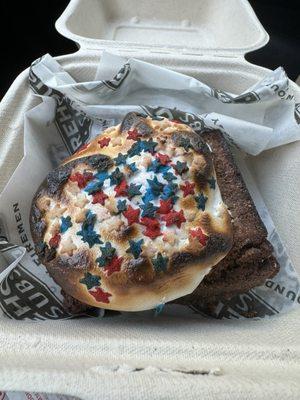 Star spangled brownie