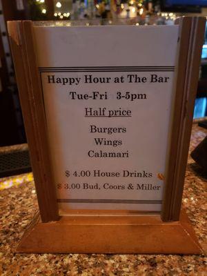 Happy hour specials