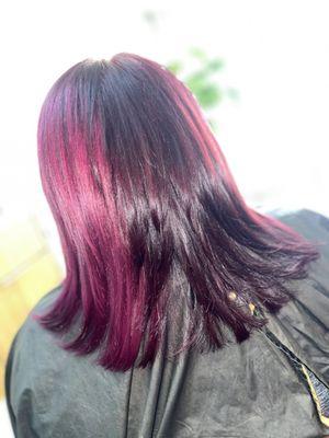 Purple Hair color