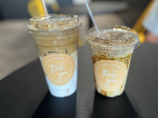 Iced Honey Butter Cold Brew and the Iced Brown Sugar Cinnamon Latte