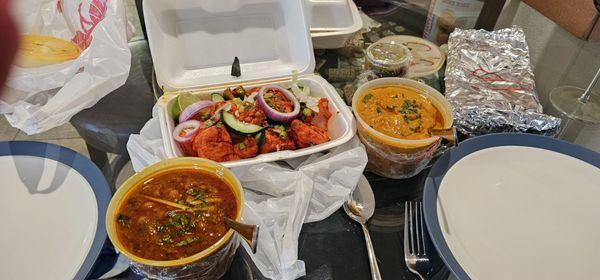 Channa Masala, Chicken Tikka, Coconut Chicken . It was SO GOOD!!