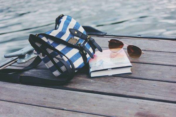 A Book, A Bag, A Beach...what more do you need? Um don't forget the #SUNGLASSES!