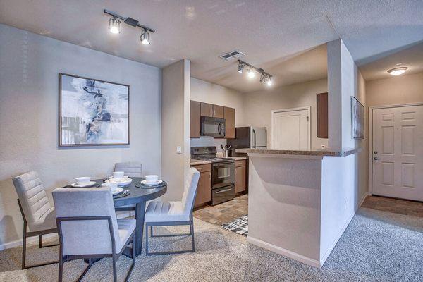 Dining And Kitchen at Spring Creek Apartments