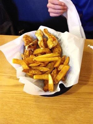 Grilled and fried chicken. My picky grandson says it's good. That's a compliment.