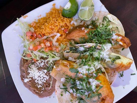 Chile Relleno Taco Dinner