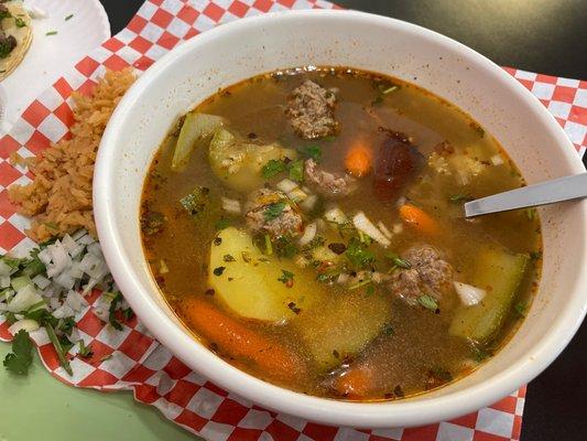 Mexican Meatball Soup