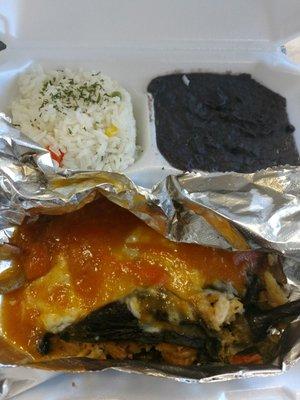 Seafood Chile relleno to-go