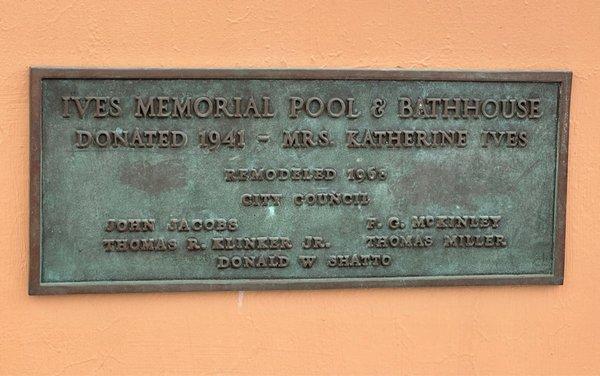 Wonderful pool in a lovely, shaded old growth park