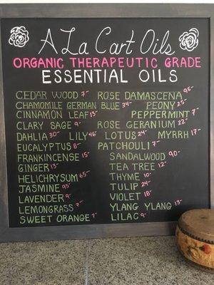 Pick up some essential oils!