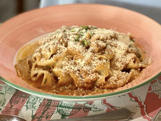 Pappardelle with rabbit ragu