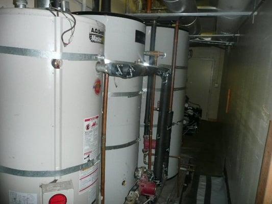 three peonix boiler  in series