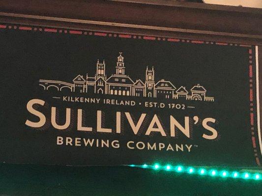 Serving Kilkenny's Sullivan's Red Ale on tap