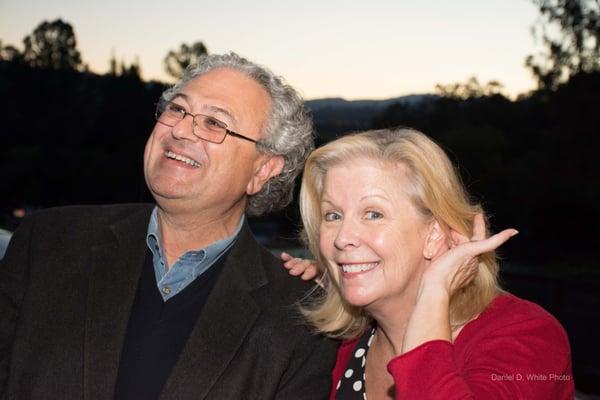 Barbara Gilmore of the Lafayette Chamber of Commerce at Lamorinda Audiology ribbon cutting ceremony.