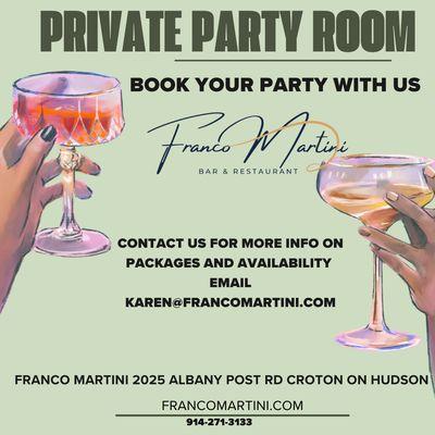 Private Parties and Catering Availble