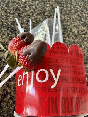 Strawberry Dipped Cone -- fresh and delicious