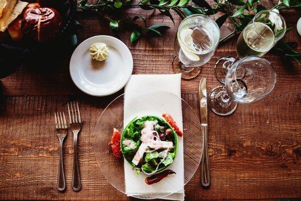 Our Mediterranean Salad preset for a wedding.