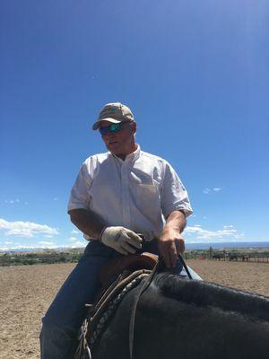 Jeff Avaritte world champion AQHA trainer, breeder and roping legend at Avaritte Performance Horses in Austin Colorado