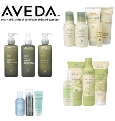 We carry all Aveda products, including there hair care, skin care, makeup, body care and hair styling products.