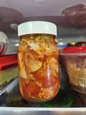 Gigi makes the Kimchi and we grabbed a jar that was recently made.