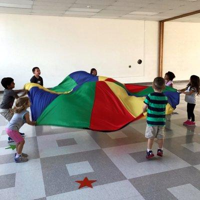 Children's Room movement class having some fun.